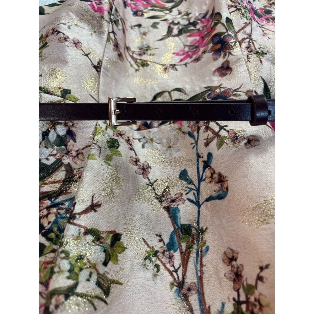 Ted Baker London Mid Pink Clarbel Blossom V Back Jacquard Size 2 MSRP $429 - Picture 9 of 16